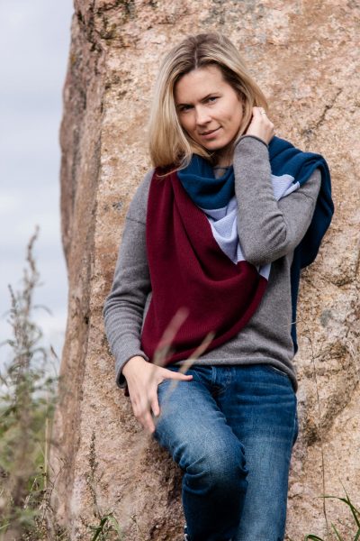 cashmere blend šalikas, galo yarns