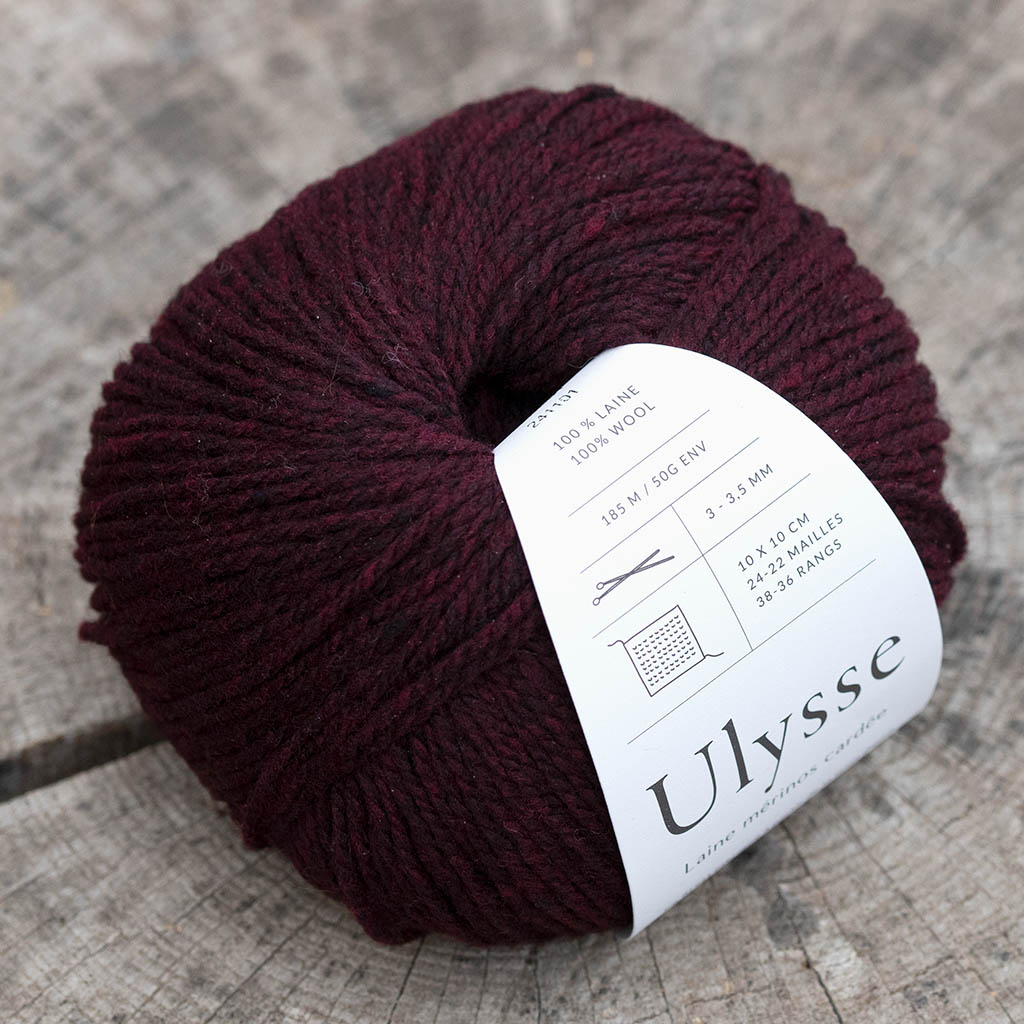 Ulysse Merlot mezgimo siūlai - Image 2