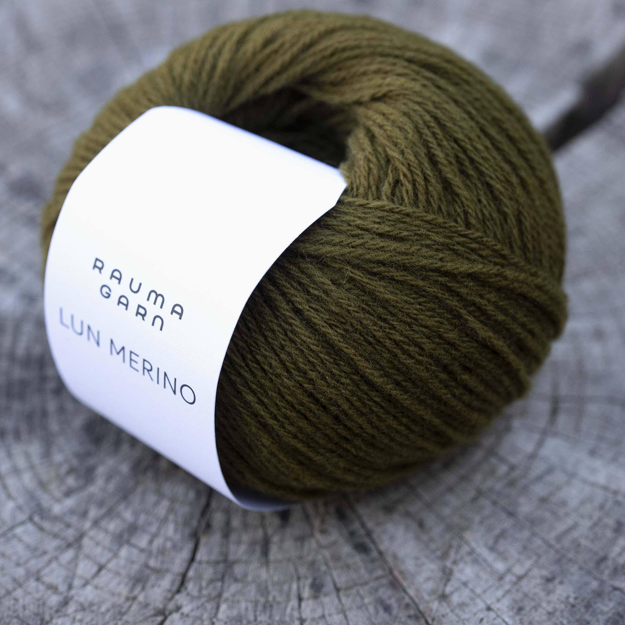Lun Merino Grønn oker (8790) mezgimo siūlai - Image 2
